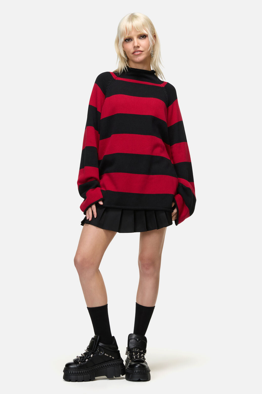 Dangerfield NZ - Jackalope Stripe Knit - black-red