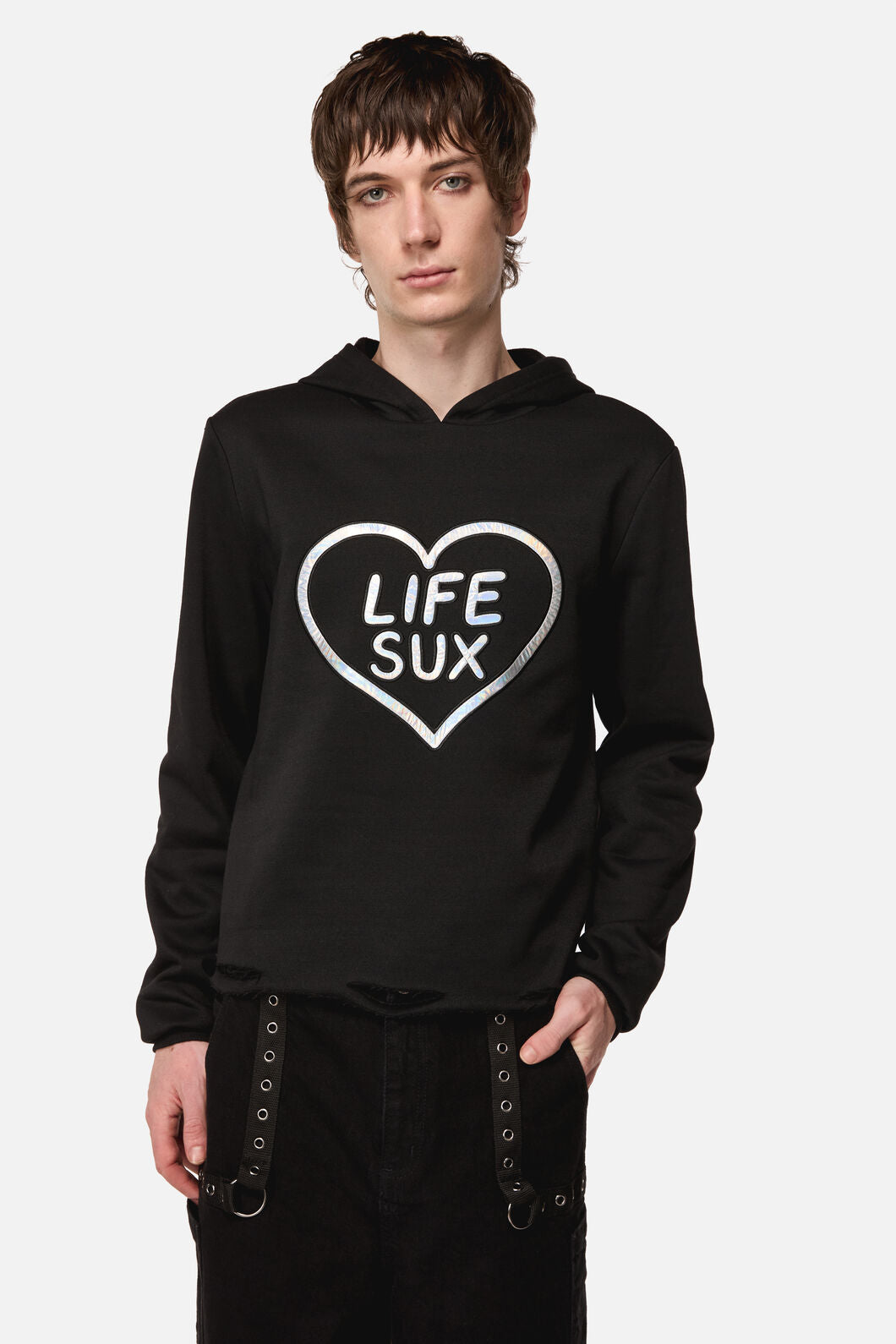 Dangerfield NZ - Hater Goth Hoodie - black