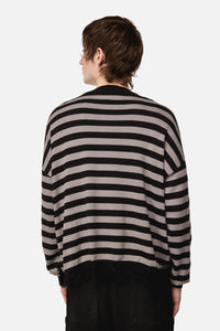 Dangerfield NZ - Creeps Goth Stripe Knit - black