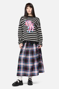 Dangerfield NZ - Creeps Goth Stripe Knit - black