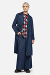 Dangerfield NZ - Anon Pin Stripe Coat - indigo