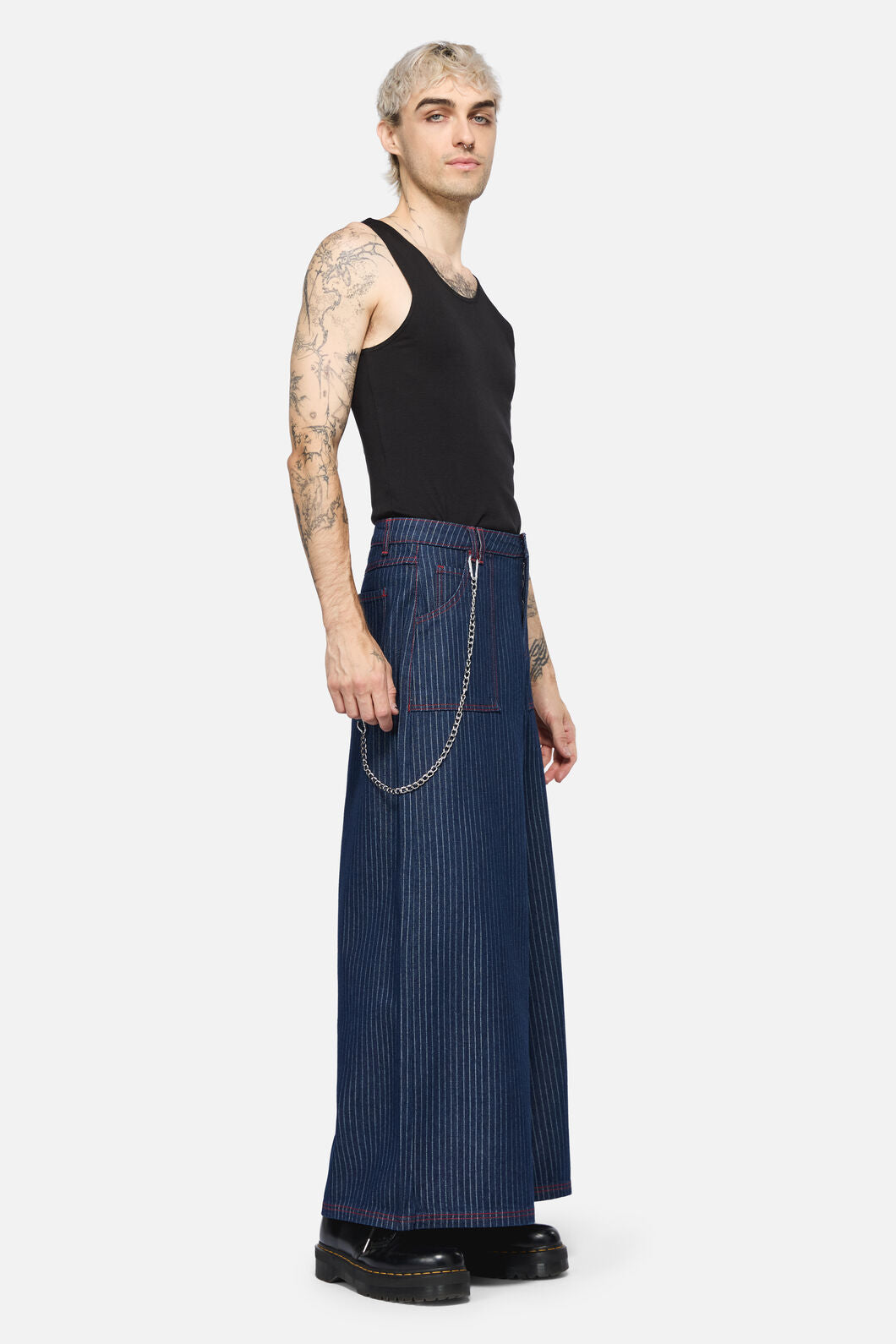 Dangerfield NZ - Anon Pin Stripe Jeans - indigo