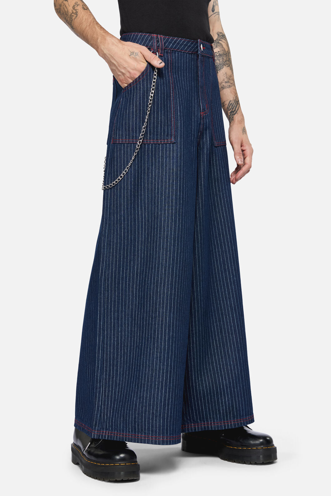 Dangerfield NZ - Anon Pin Stripe Jeans - indigo