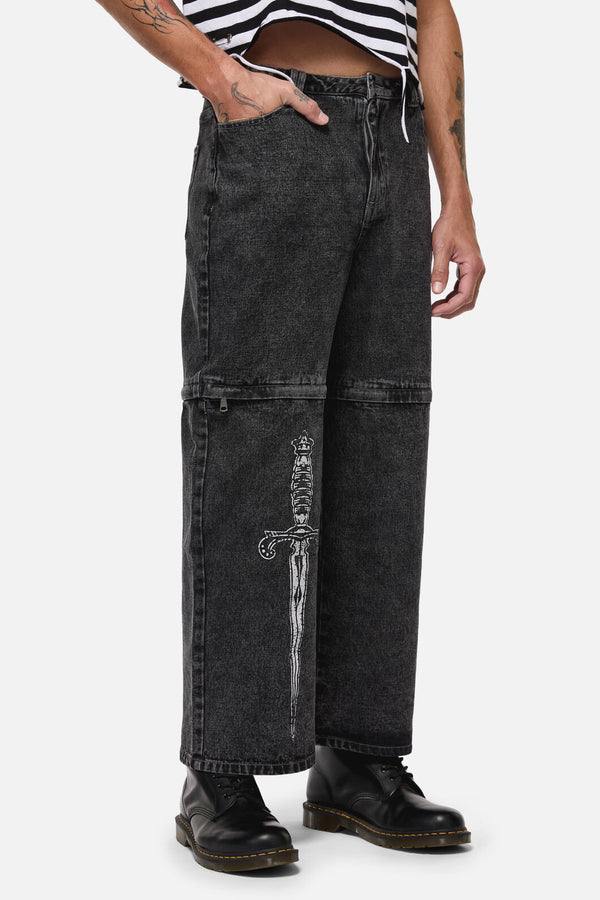 Dangerfield NZ - Dagger Goth Jean - black