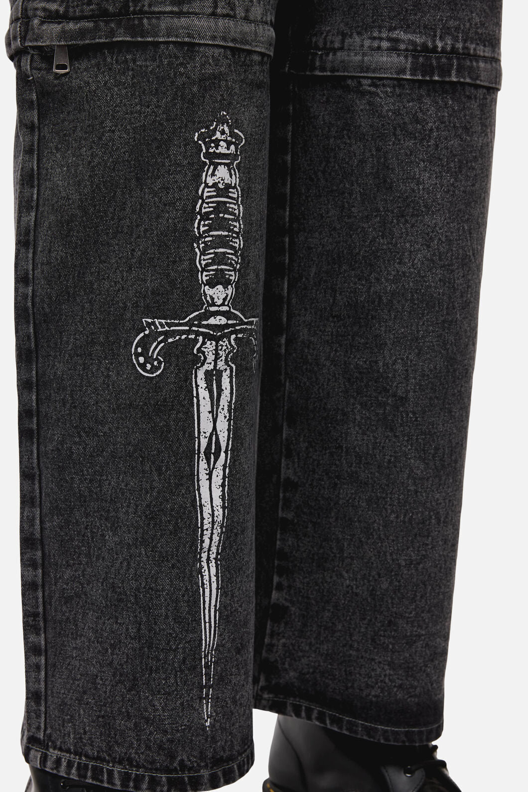 Dangerfield NZ - Dagger Goth Jean - black