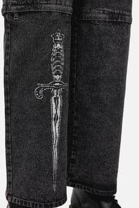 Dangerfield NZ - Dagger Goth Jean - black