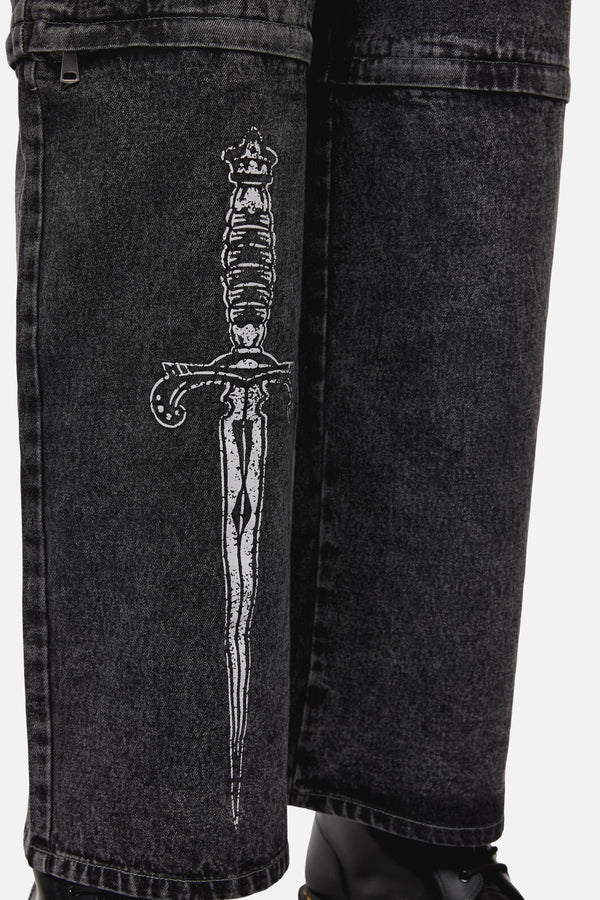 Dangerfield NZ - Dagger Goth Jean - black