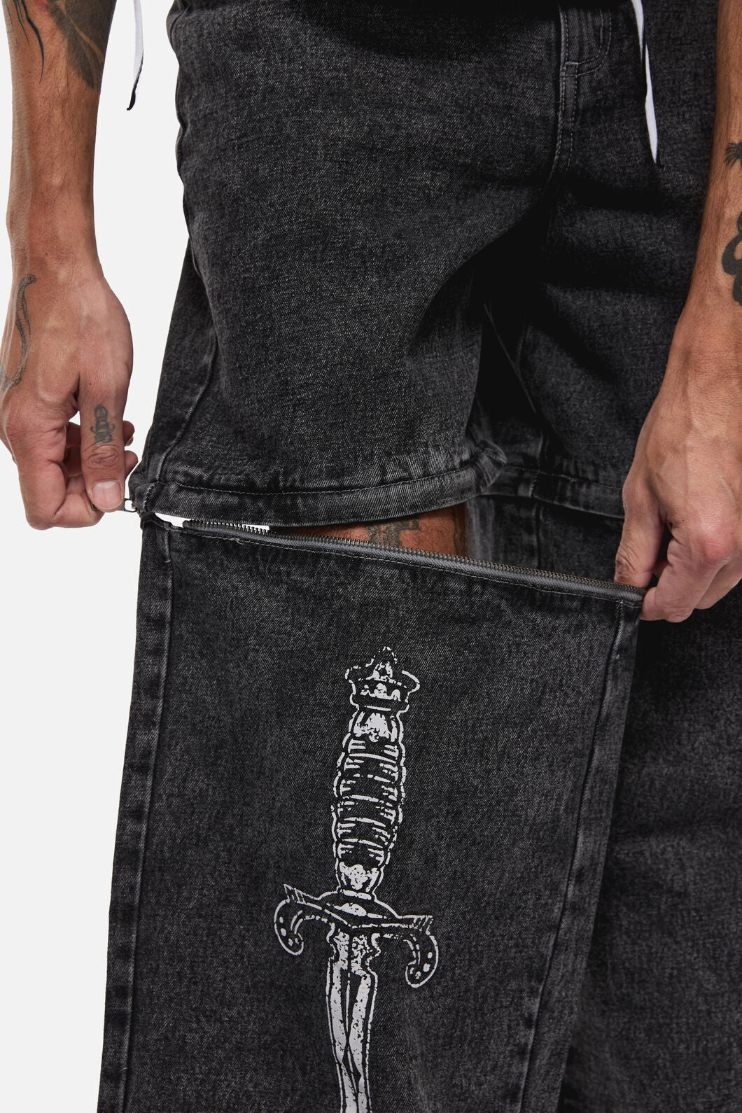 Dangerfield NZ - Dagger Goth Jean - black