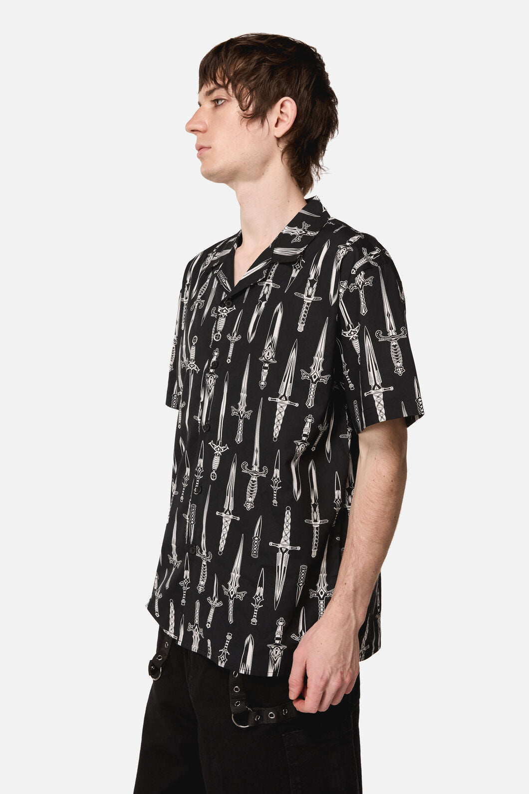 Dangerfield NZ - Dagger Goth SS Shirt - black