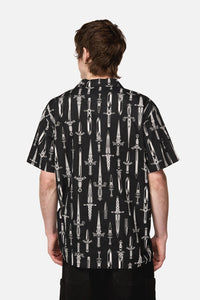 Dangerfield NZ - Dagger Goth SS Shirt - black