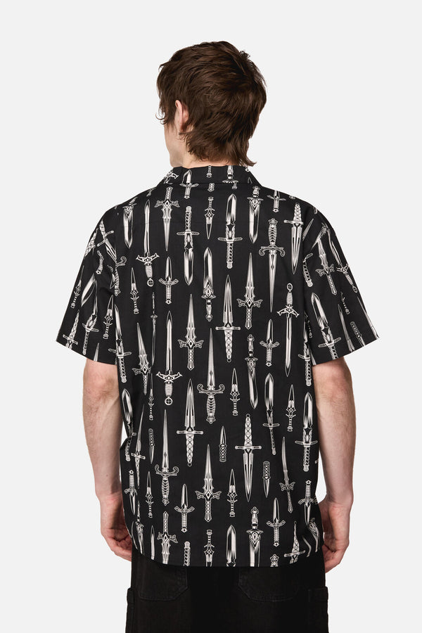 Dangerfield NZ - Dagger Goth SS Shirt - black