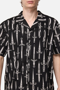 Dangerfield NZ - Dagger Goth SS Shirt - black