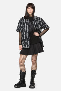 Dangerfield NZ - Dagger Goth SS Shirt - black
