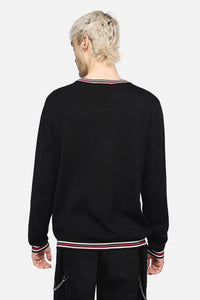 Dangerfield NZ - Argyle Moon Knit - black
