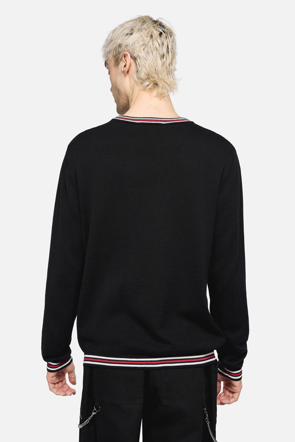 Dangerfield NZ - Argyle Moon Knit - black