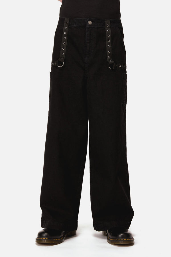 Dangerfield NZ - Mischief Eyelet Jean - black