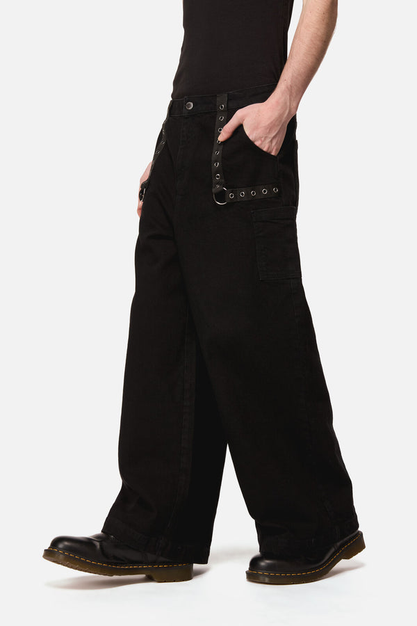Dangerfield NZ - Mischief Eyelet Jean - black