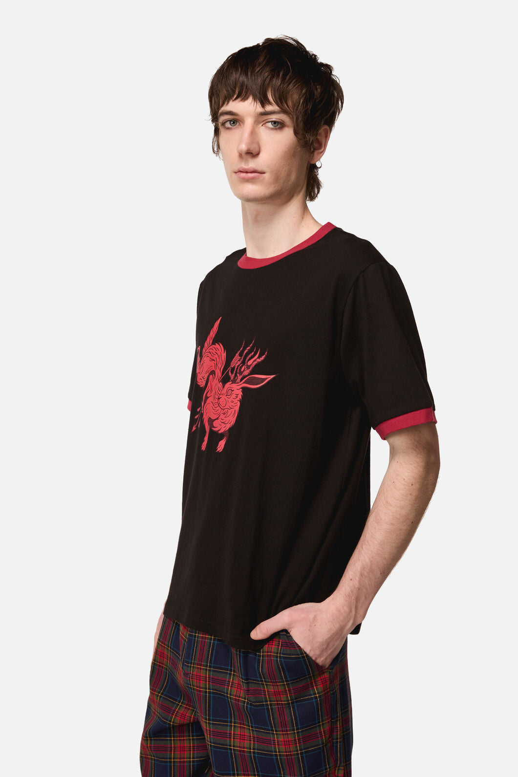 Dangerfield NZ - Jackalope Ringer Tee - black