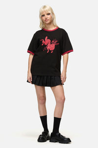 Dangerfield NZ - Jackalope Ringer Tee - black