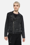 Dangerfield NZ - Punk Denim Moto Jacket - black
