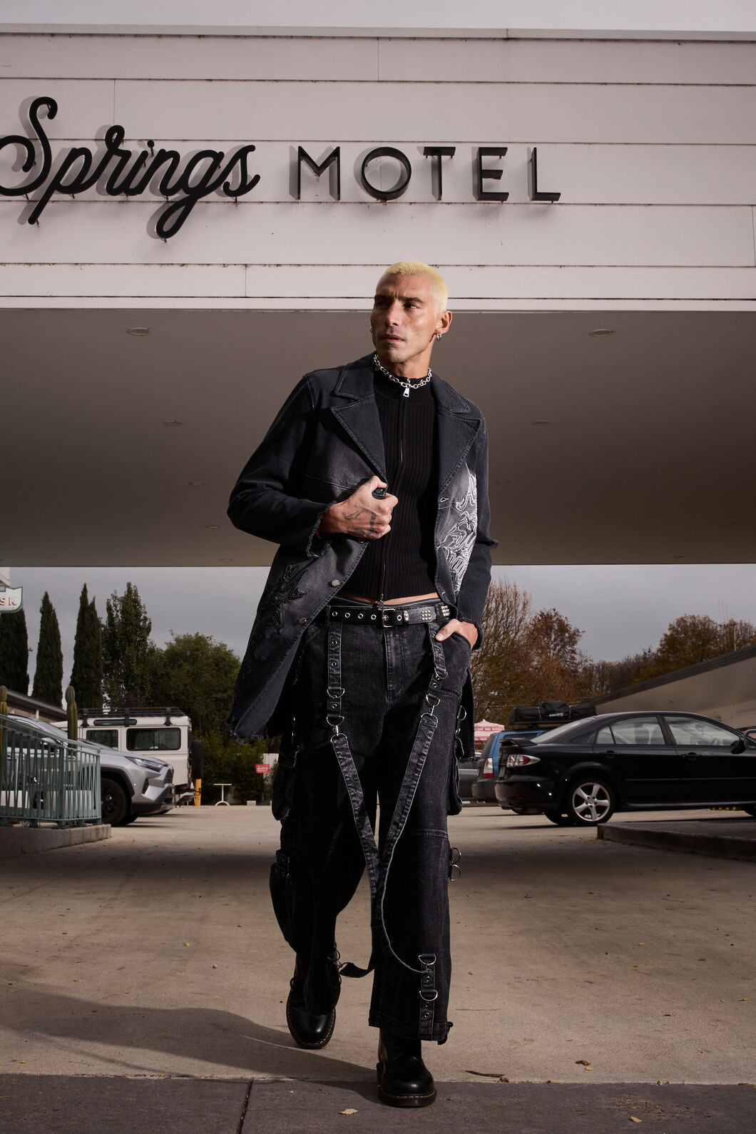 Dangerfield NZ - Y2K Sigil Denim Jacket - black