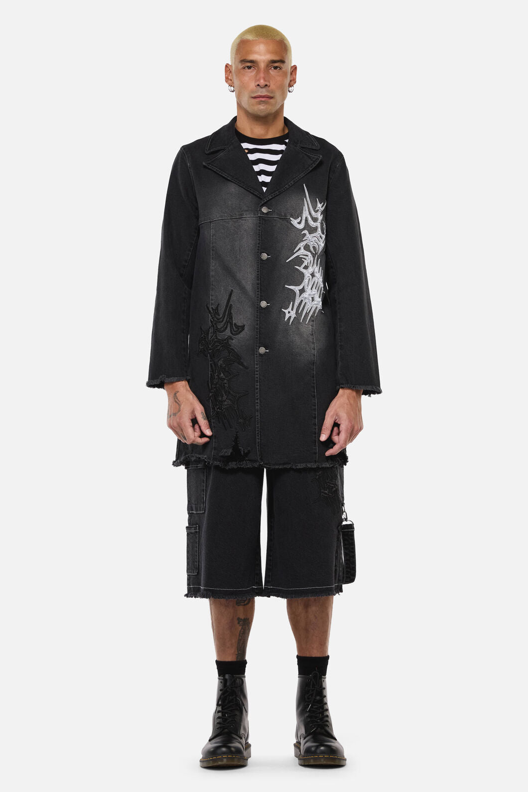 Dangerfield NZ - Y2K Sigil Denim Jacket - black