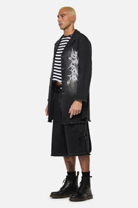 Dangerfield NZ - Y2K Sigil Denim Jacket - black