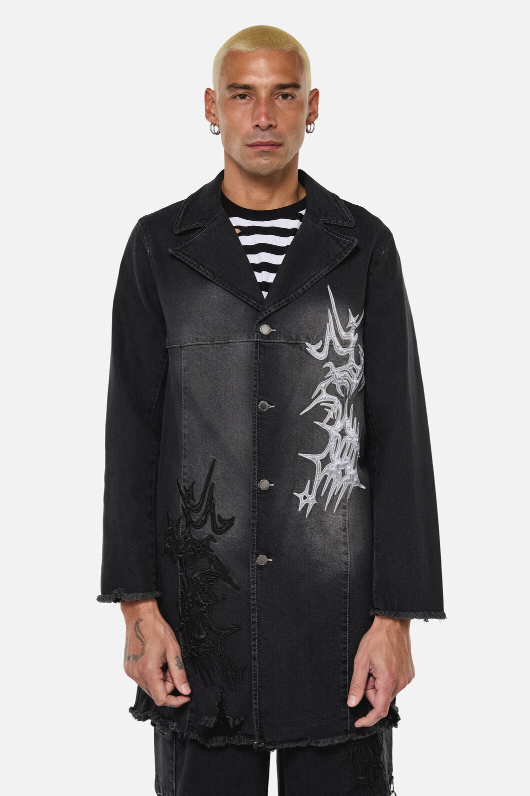 Dangerfield NZ - Y2K Sigil Denim Jacket - black