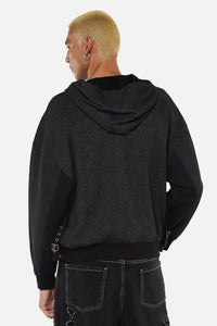 Dangerfield NZ - Goth Buckle Hoodie - black