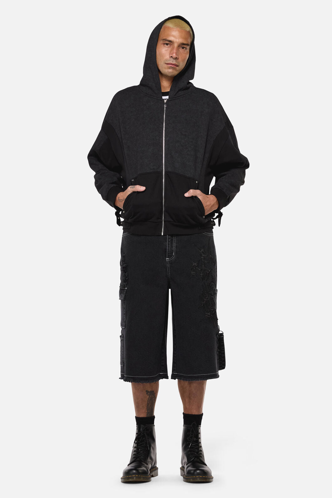 Dangerfield NZ - Goth Buckle Hoodie - black