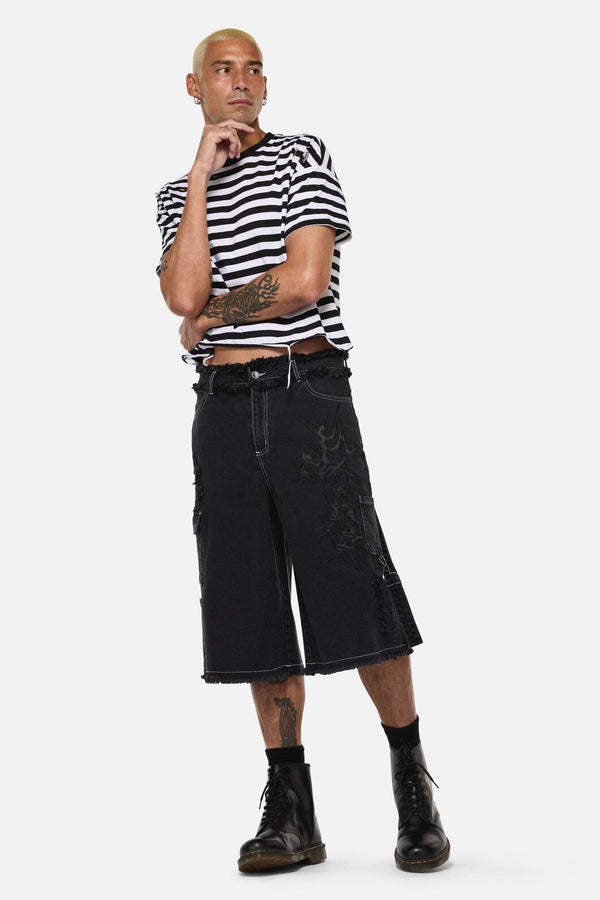 Dangerfield NZ - Y2K Sigil Wide Leg Jeans - black