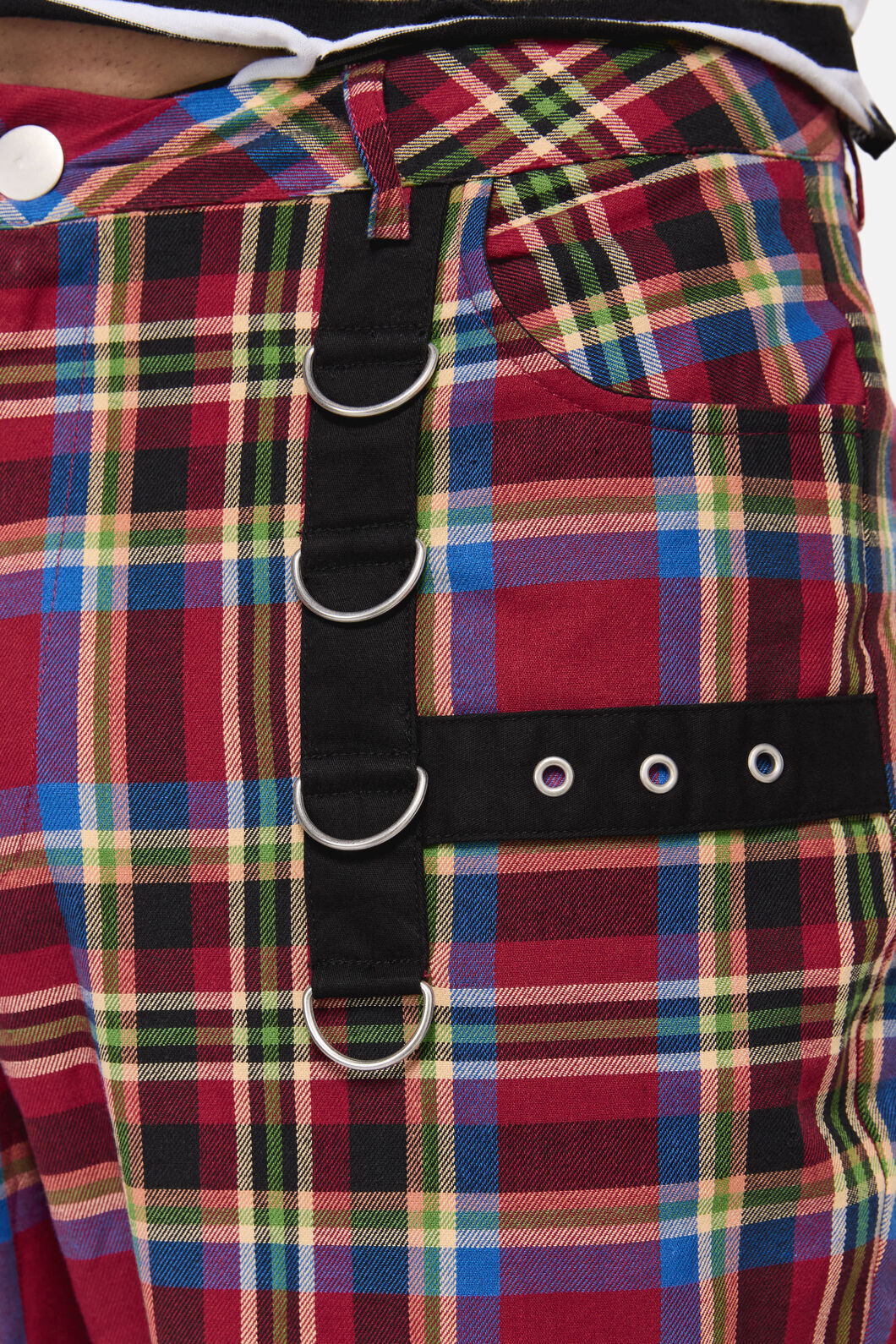 Dangerfield NZ - Crowned Tartan Pant - red