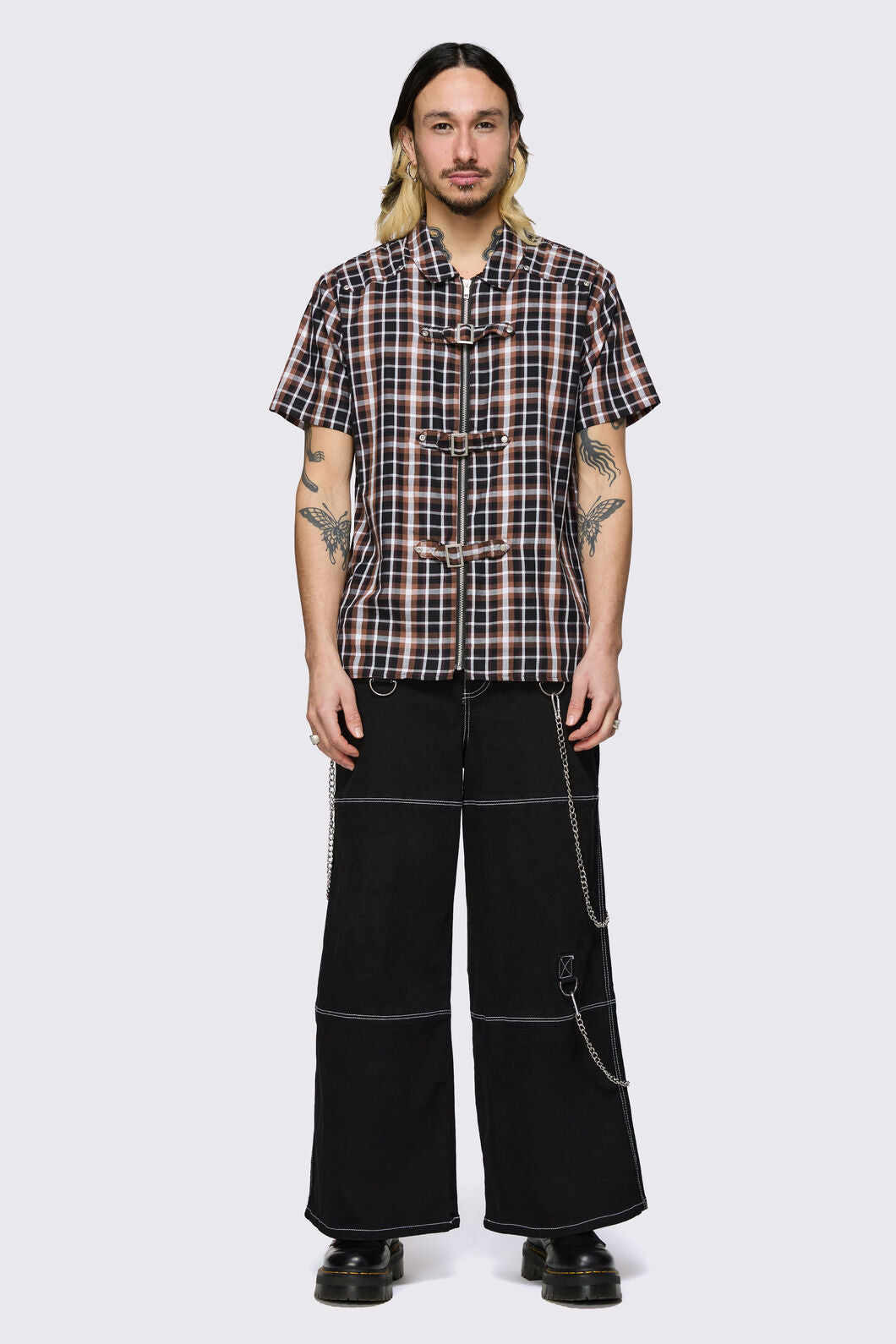 Dangerfield NZ - Archangel Tartan Shirt - brown