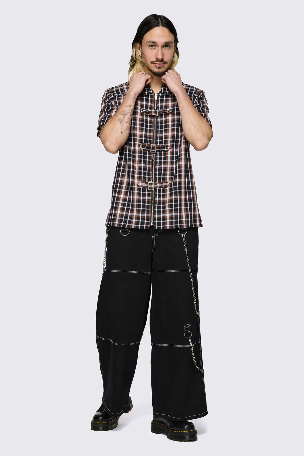 Dangerfield NZ - Archangel Tartan Shirt - brown