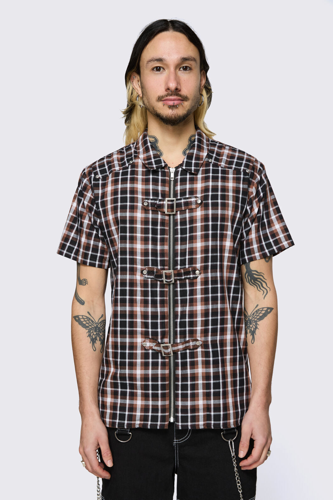 Dangerfield NZ - Archangel Tartan Shirt - brown