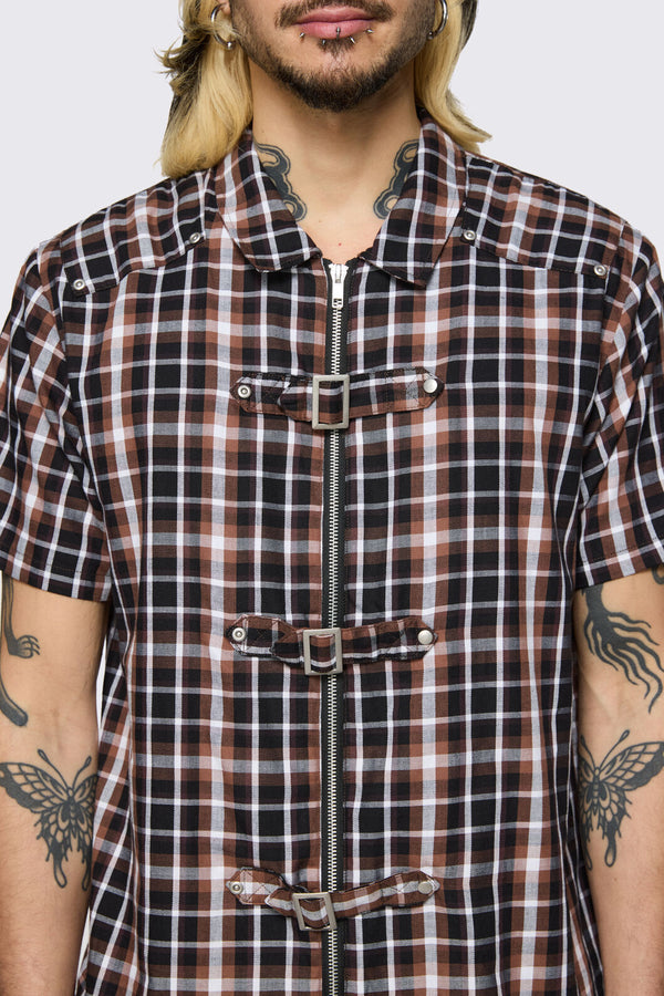 Dangerfield NZ - Archangel Tartan Shirt - brown