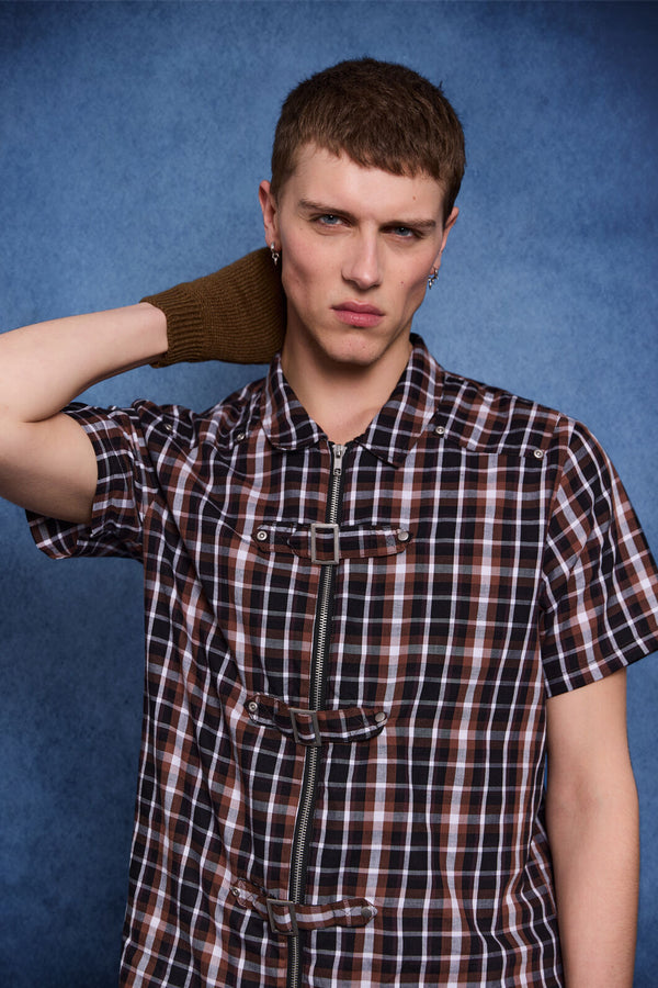 Dangerfield NZ - Archangel Tartan Shirt - brown