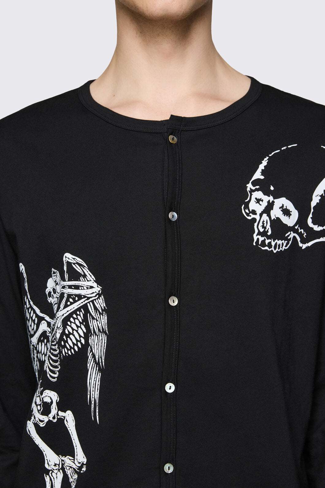 Dangerfield NZ - Archangel Print Jersey Cardi - black