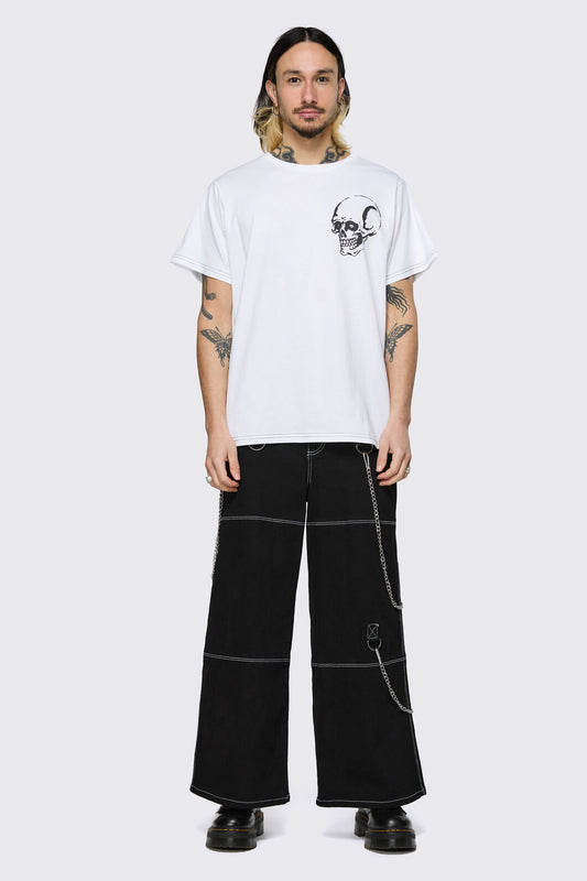 Dangerfield NZ - Archangel Skelly Tee - white