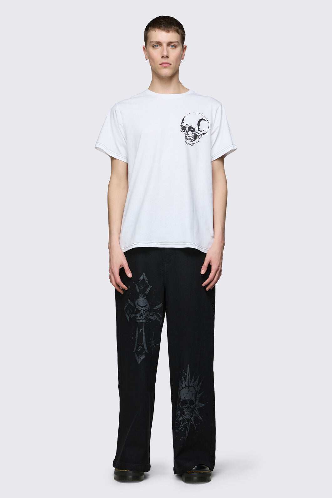 Dangerfield NZ - Archangel Skelly Tee - white
