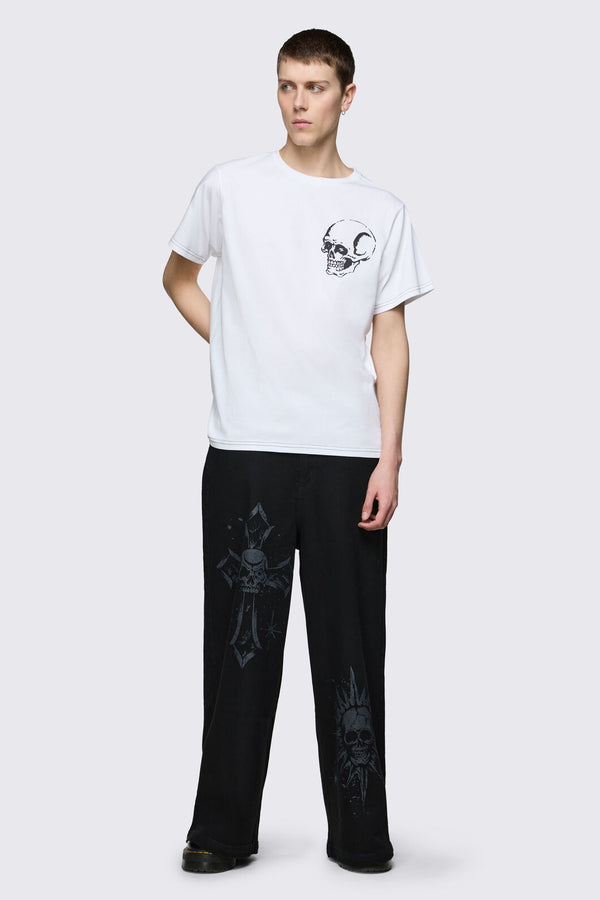 Dangerfield NZ - Archangel Skelly Tee - white