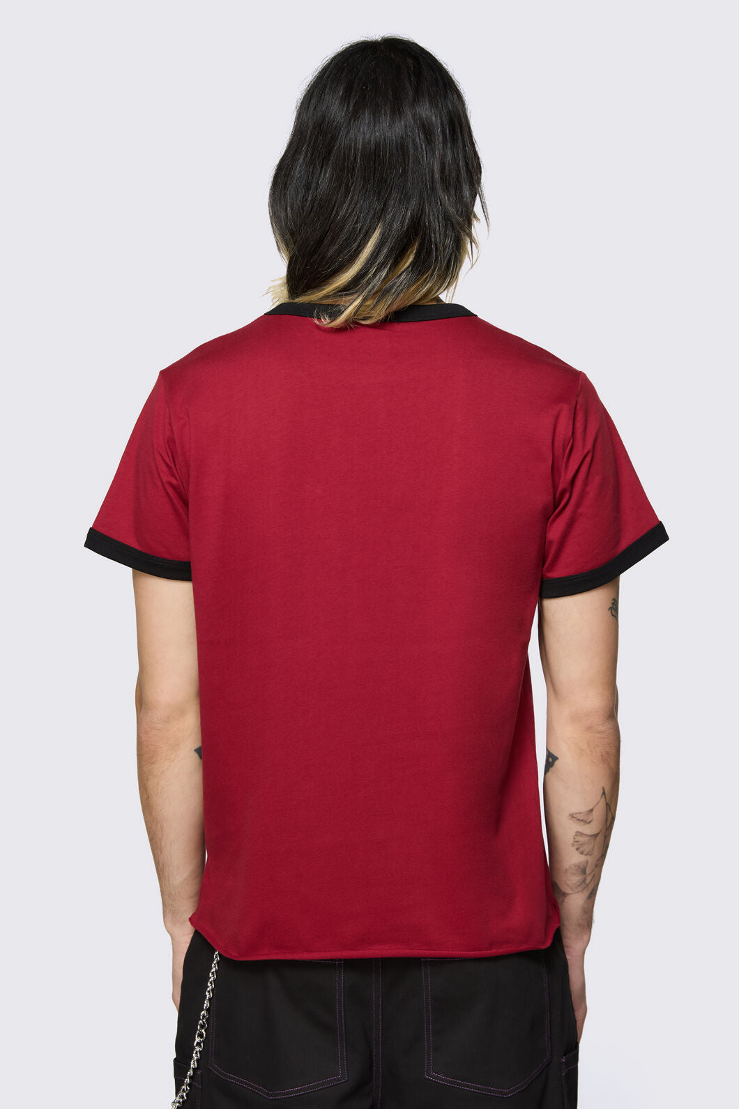 Dangerfield NZ - Big Cat Retro Ringer Tee - red