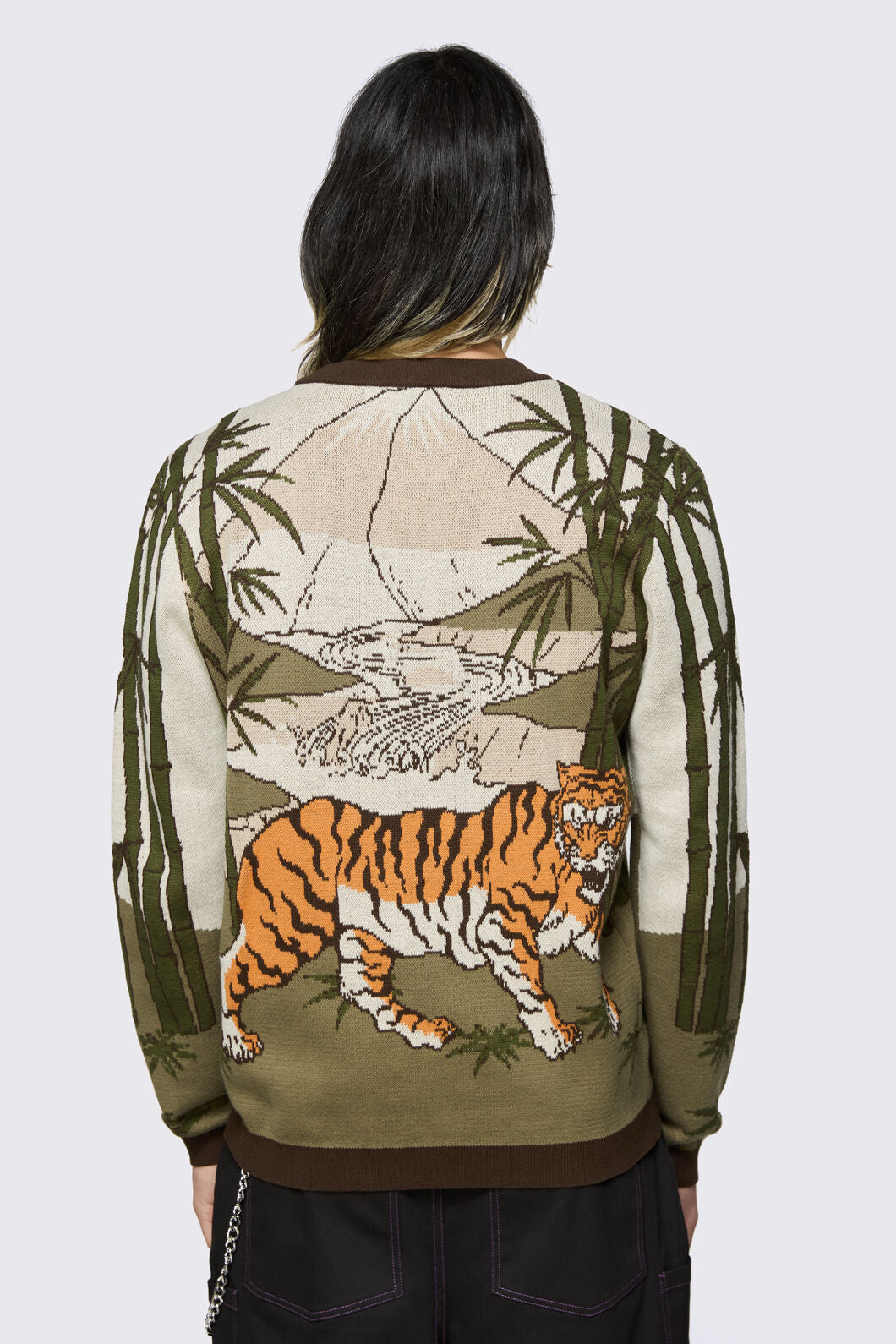 Dangerfield NZ - Big Cat Scene Knit - multi