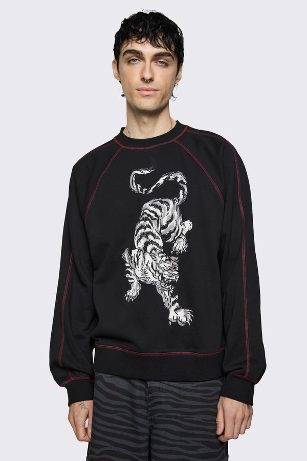 Dangerfield NZ - Big Cat Jumper - black