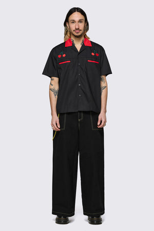 Dangerfield NZ - Delulu Revere Shirt - black
