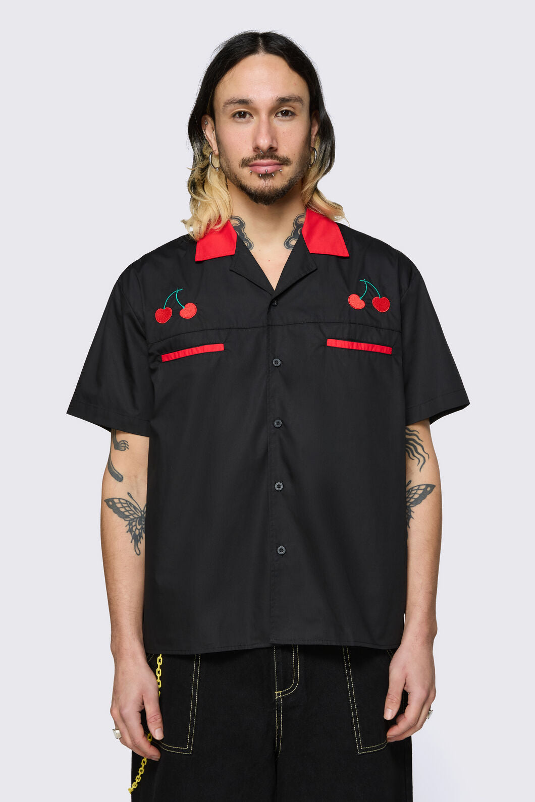 Dangerfield NZ - Delulu Revere Shirt - black