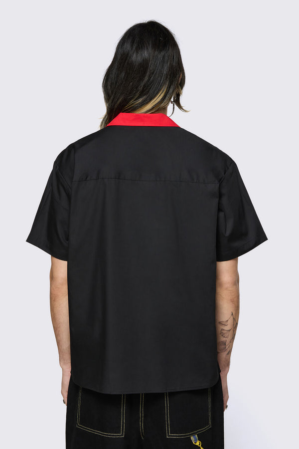 Dangerfield NZ - Delulu Revere Shirt - black