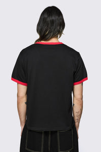 Dangerfield NZ - Cherry Cherry Tee - black
