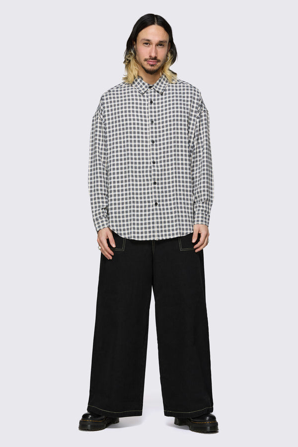Dangerfield NZ - Darling Gingham Shirt - black-white