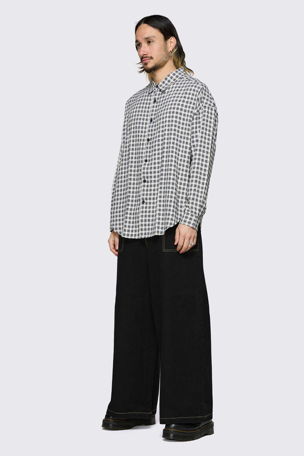 Dangerfield NZ - Darling Gingham Shirt - black-white